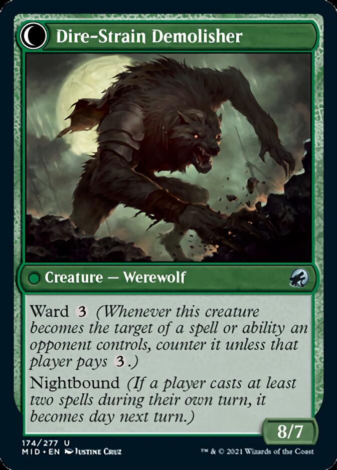 Burly Breaker // Dire-Strain Demolisher [Innistrad: Midnight Hunt] | Lots Moore NSW
