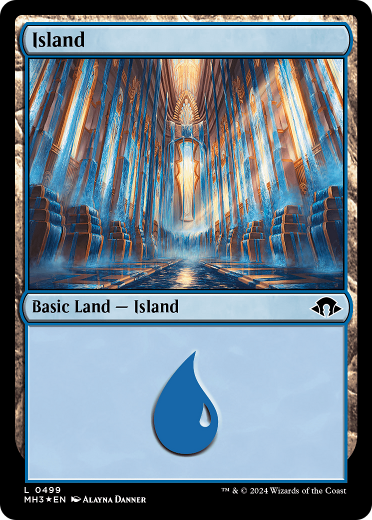 Island (0499) (Ripple Foil) [Modern Horizons 3] | Lots Moore NSW