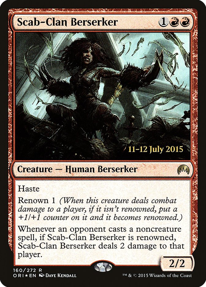 Scab-Clan Berserker [Magic Origins Prerelease Promos] | Lots Moore NSW
