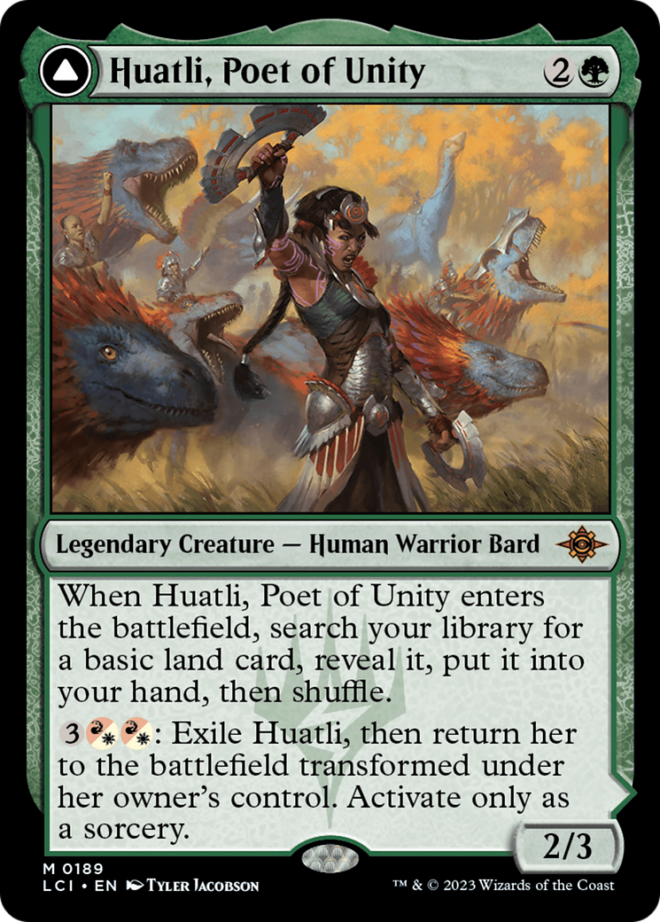 Huatli, Poet of Unity // Roar of the Fifth People [The Lost Caverns of Ixalan] | Lots Moore NSW