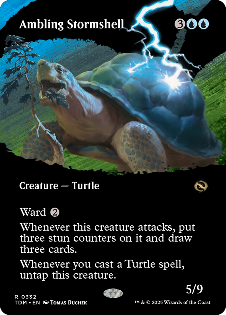 Ambling Stormshell (Borderless) [Tarkir: Dragonstorm] | Lots Moore NSW