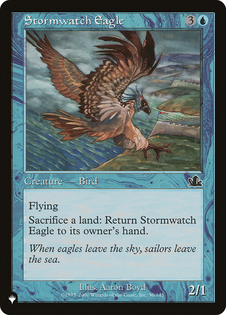 Stormwatch Eagle [The List] | Lots Moore NSW