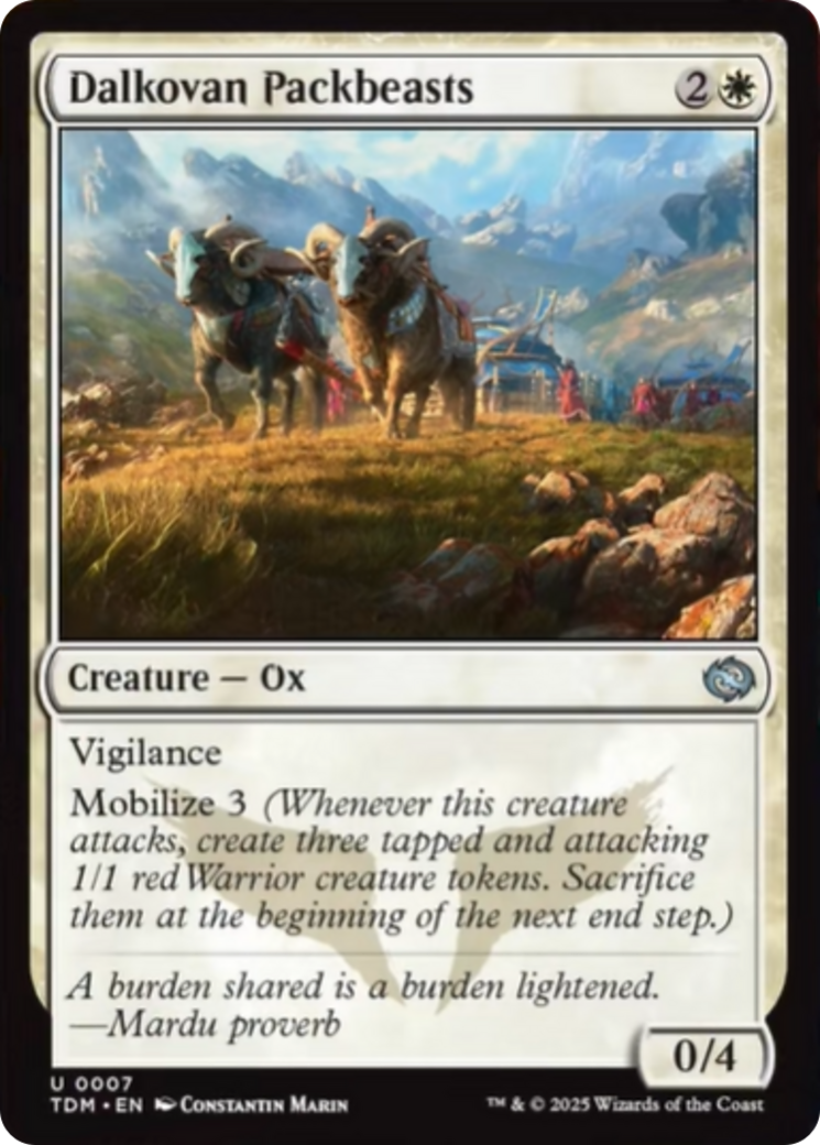 Dalkovan Packbeasts [Tarkir: Dragonstorm] | Lots Moore NSW