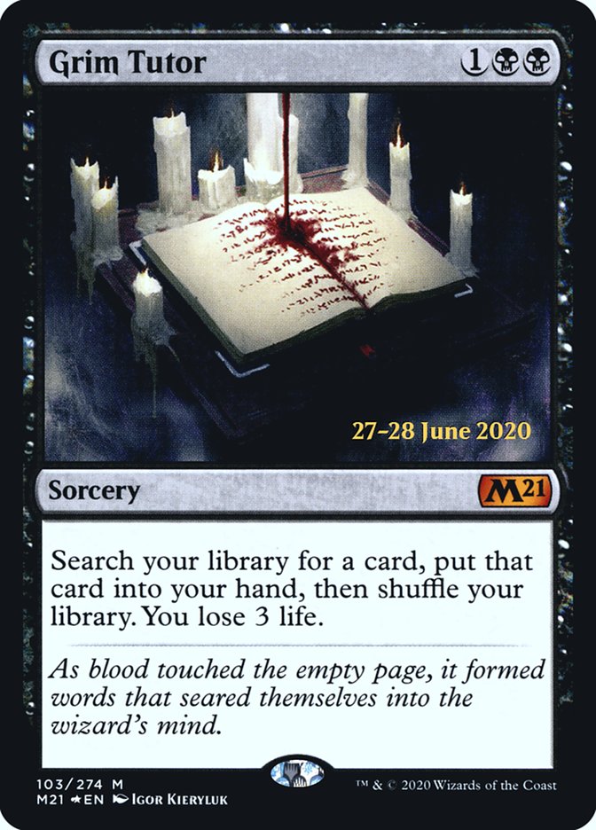 Grim Tutor [Core Set 2021 Prerelease Promos] | Lots Moore NSW