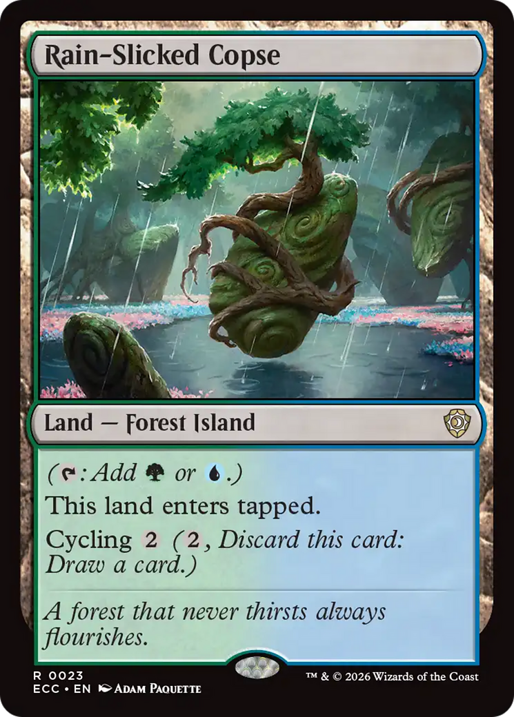 Rain-Slicked Copse [Lorwyn Eclipsed Commander] | Lots Moore NSW
