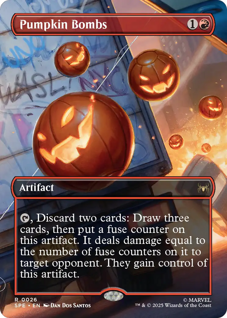 Pumpkin Bombs (Borderless) [Marvel's Spider-Man: Eternal-Legal] | Lots Moore NSW