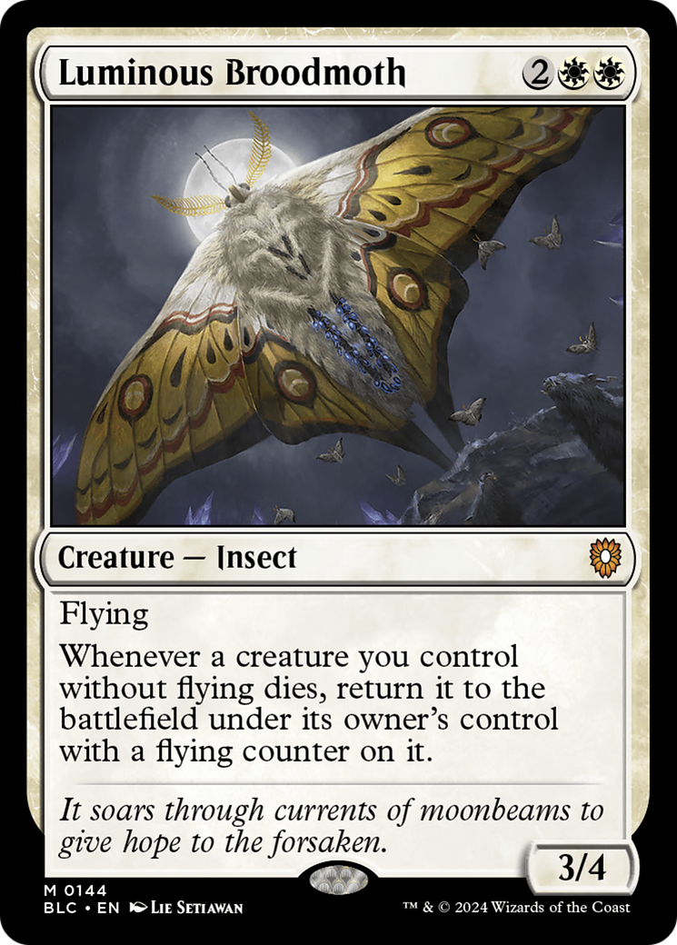 Luminous Broodmoth [Bloomburrow Commander] | Lots Moore NSW