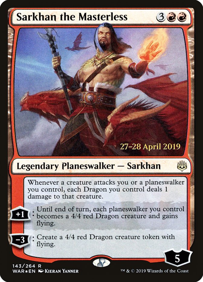 Sarkhan the Masterless [War of the Spark Prerelease Promos] | Lots Moore NSW
