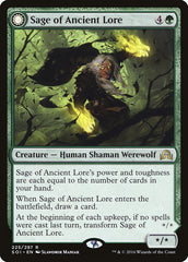 Sage of Ancient Lore // Werewolf of Ancient Hunger [Shadows over Innistrad] | Lots Moore NSW