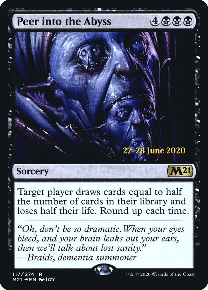 Peer into the Abyss [Core Set 2021 Prerelease Promos] | Lots Moore NSW