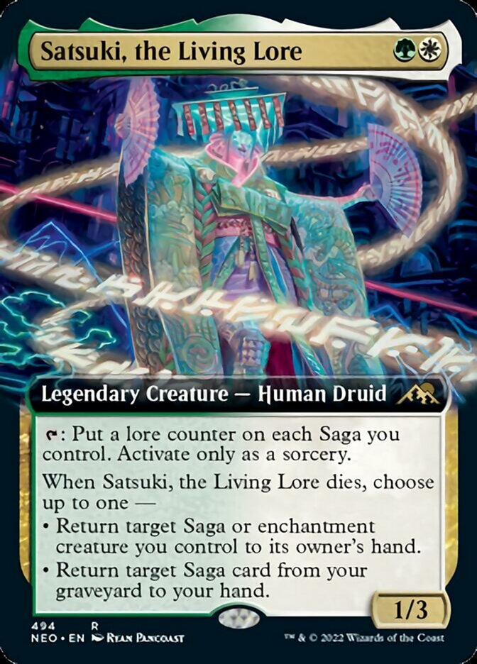 Satsuki, the Living Lore (Extended Art) [Kamigawa: Neon Dynasty] | Lots Moore NSW