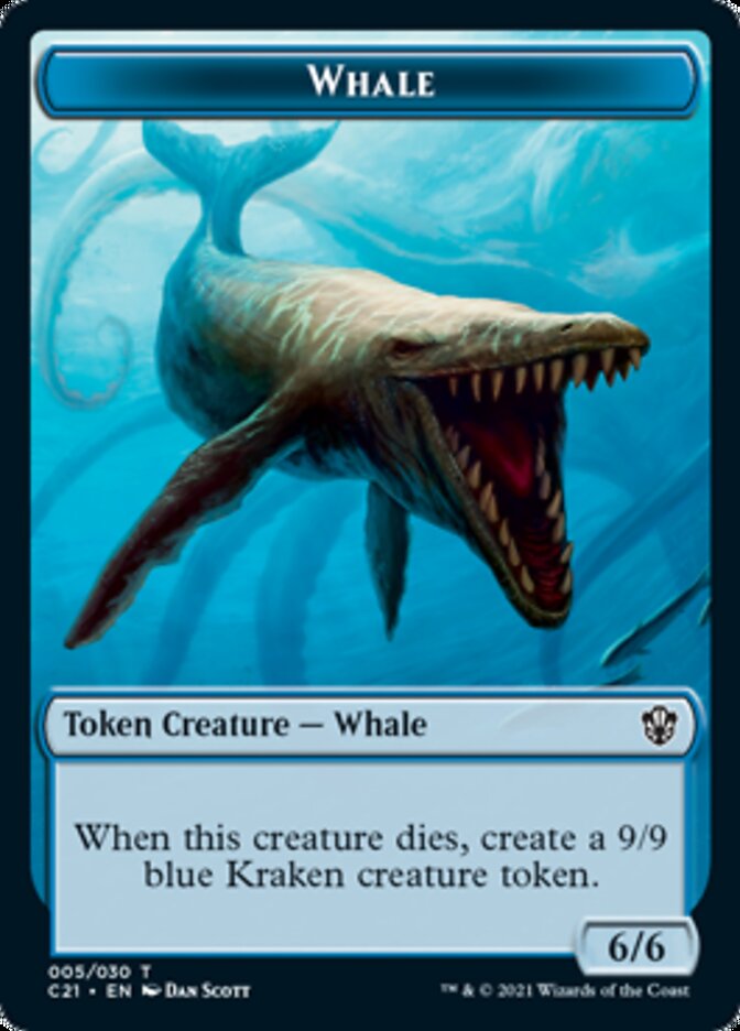 Beast (010) // Whale Double-Sided Token [Commander 2021 Tokens] | Lots Moore NSW
