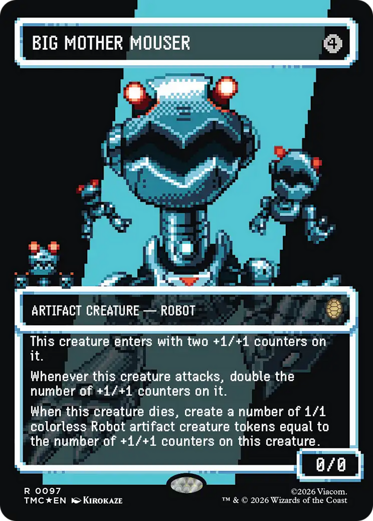 Big Mother Mouser (Borderless) (Surge Foil) [Teenage Mutant Ninja Turtles Commander] | Lots Moore NSW