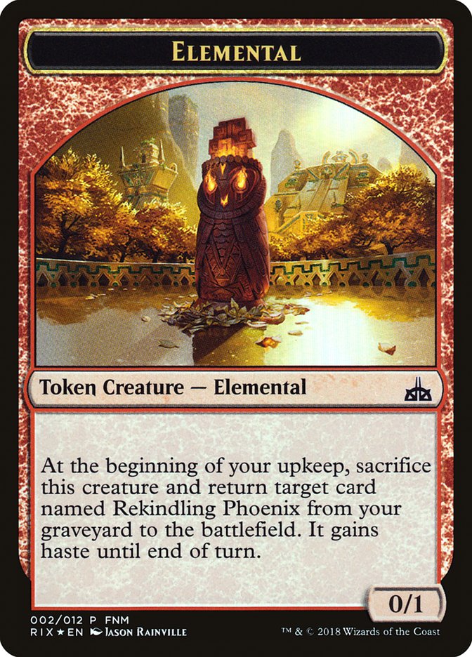 City's Blessing // Elemental Double-Sided Token [Friday Night Magic 2018] | Lots Moore NSW