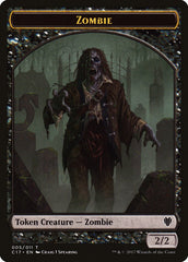 Vampire // Zombie Double-Sided Token [Commander 2017 Tokens] | Lots Moore NSW