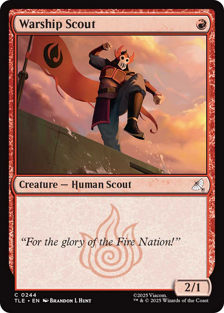 Warship scout [Avatar: The Last Airbender: Eternal-Legal] | Lots Moore NSW