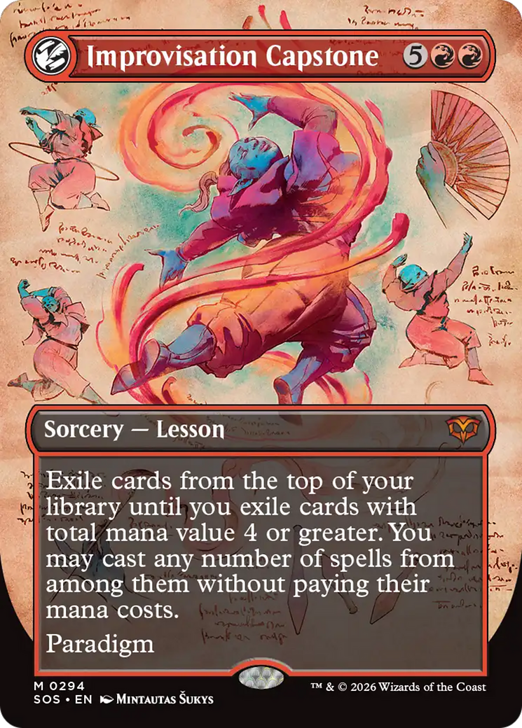 Improvisation Capstone (Borderless) [Secrets of Strixhaven] | Lots Moore NSW