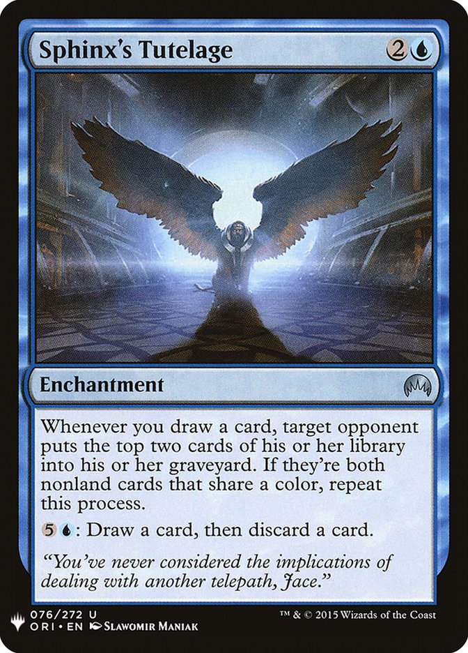 Sphinx's Tutelage [Mystery Booster] | Lots Moore NSW