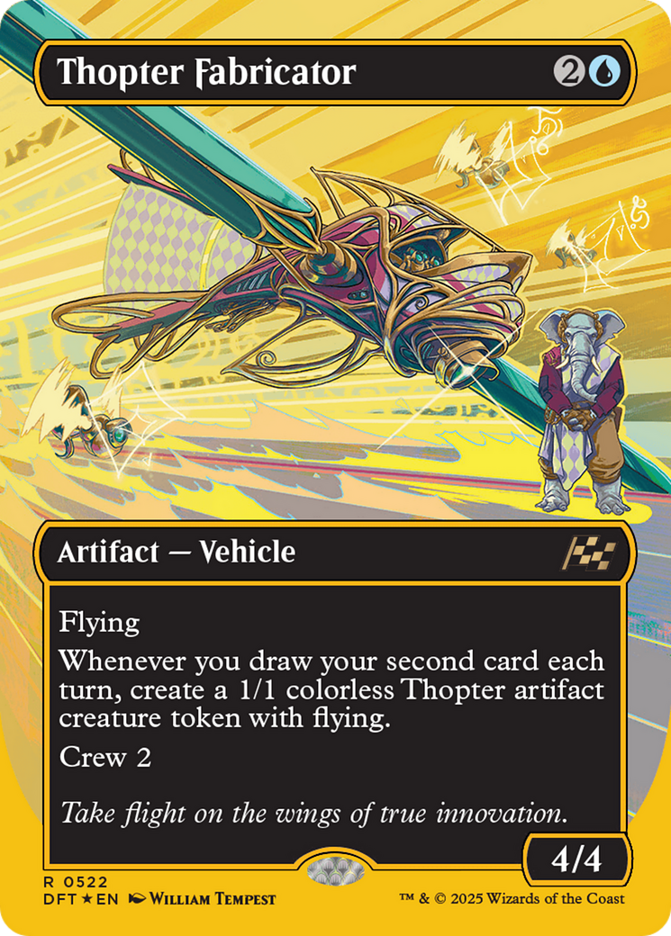 Thopter Fabricator (Borderless) (First-Place Foil) [Aetherdrift] | Lots Moore NSW