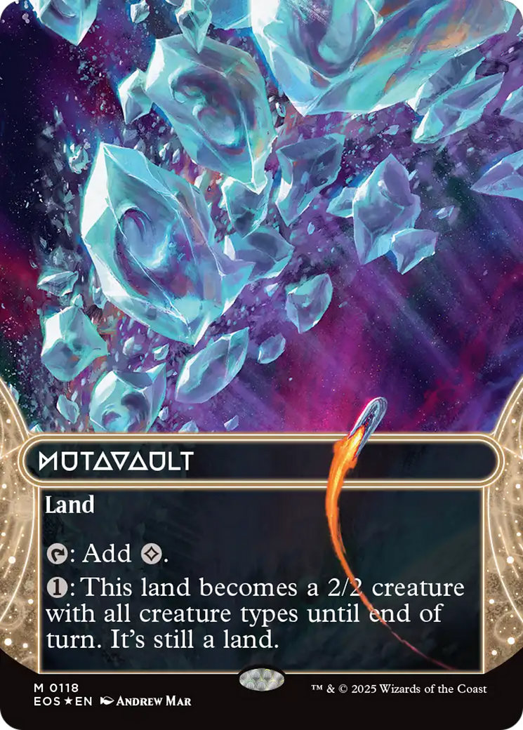 Mutavault (0118) (Borderless) (Galaxy Foil) [Edge of Eternities: Stellar Sights] | Lots Moore NSW