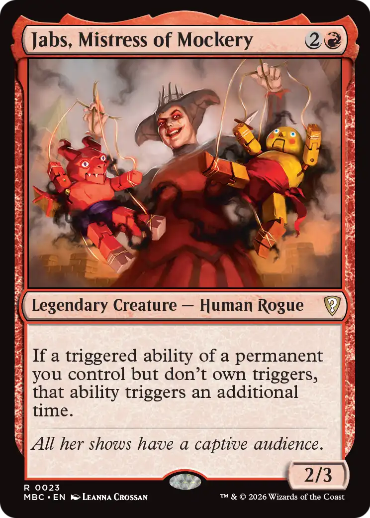 Jabs, Mistress of Mockery [Mystery Booster: Commander Edition] | Lots Moore NSW