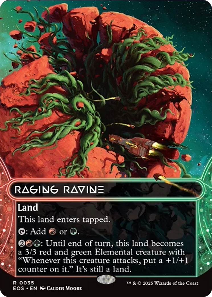 Raging Ravine (0035) (Borderless) [Edge of Eternities: Stellar Sights] | Lots Moore NSW
