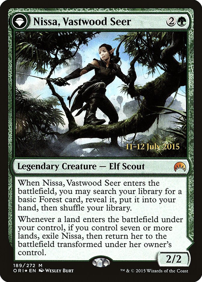 Nissa, Vastwood Seer // Nissa, Sage Animist [Magic Origins Prerelease Promos] | Lots Moore NSW