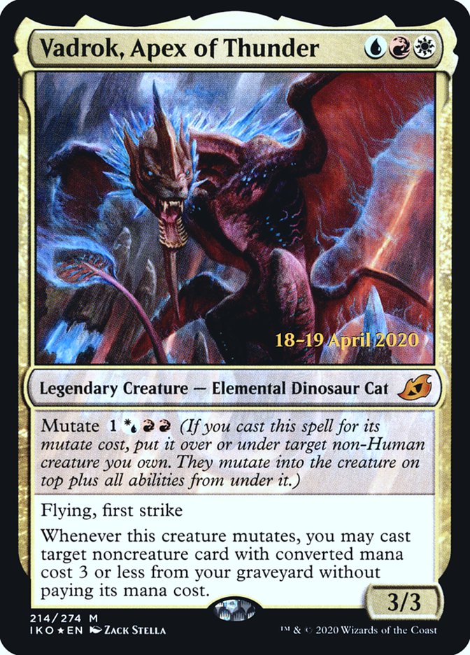 Vadrok, Apex of Thunder [Ikoria: Lair of Behemoths Prerelease Promos] | Lots Moore NSW
