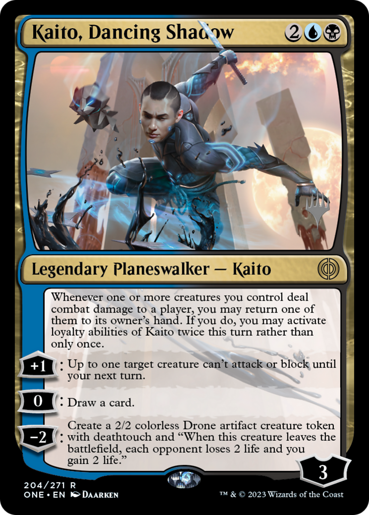Kaito, Dancing Shadow (Promo Pack) [Phyrexia: All Will Be One Promos] | Lots Moore NSW
