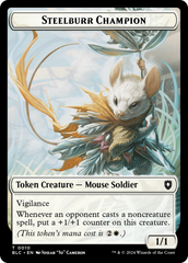 Steelburr Champion // Squid Double-Sided Token [Bloomburrow Commander Tokens] | Lots Moore NSW