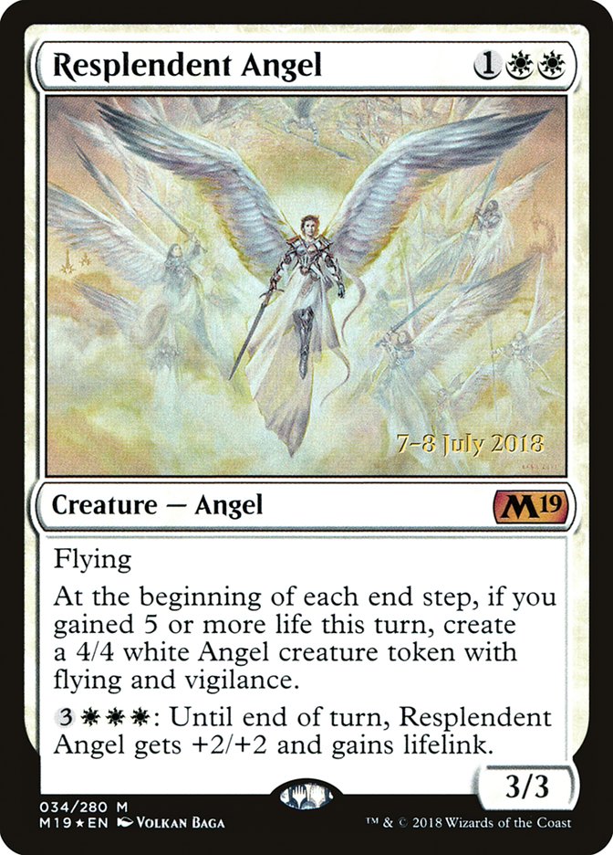 Resplendent Angel [Core Set 2019 Prerelease Promos] | Lots Moore NSW