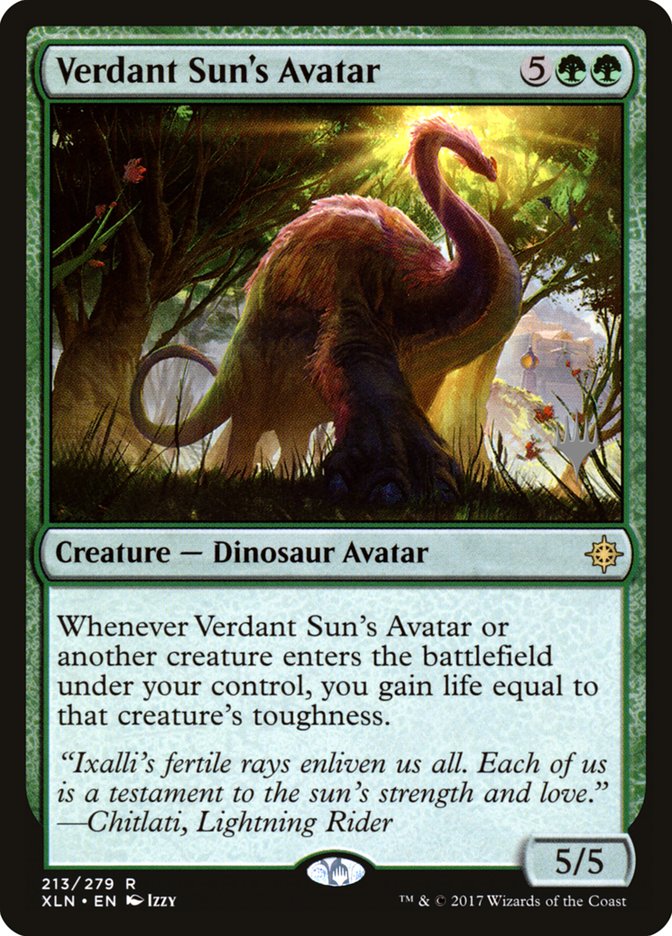Verdant Sun's Avatar (Promo Pack) [Ixalan Promos] | Lots Moore NSW
