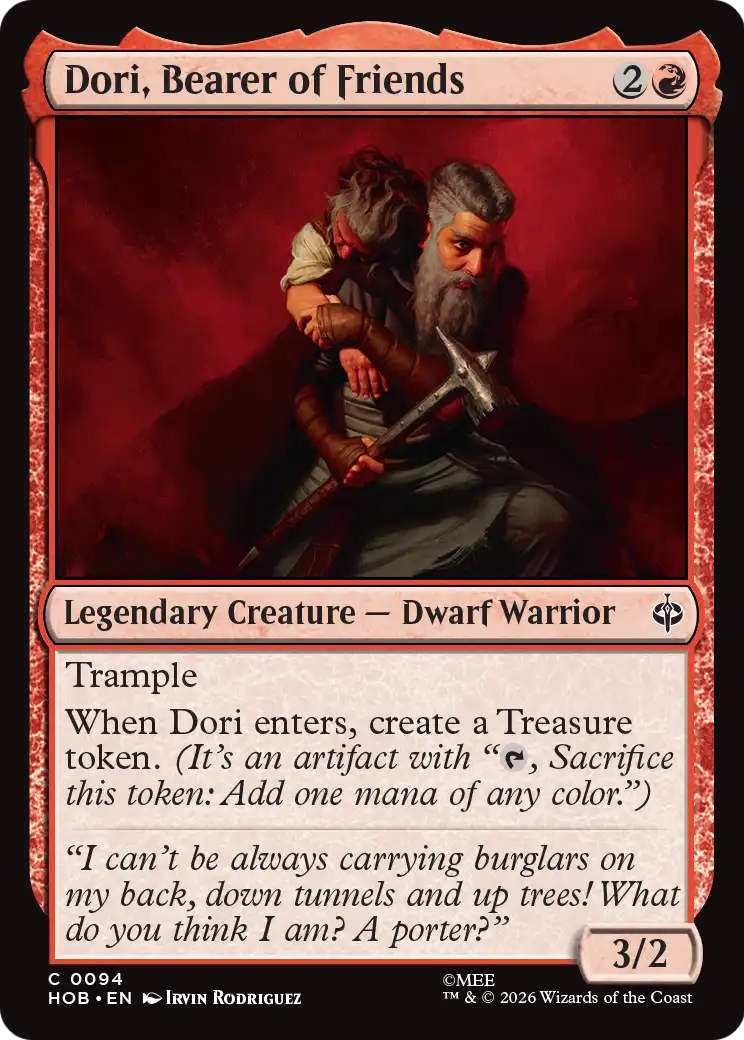 Dori, Bearer of Friends [The Hobbit] | Lots Moore NSW
