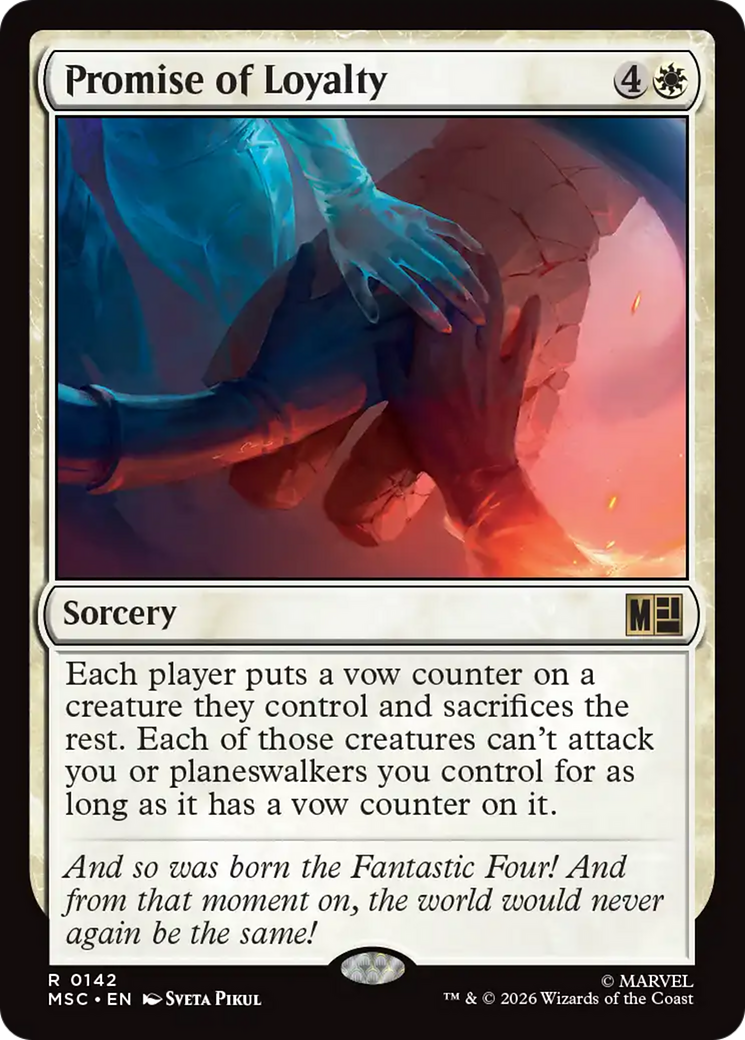 Promise of Loyalty (Surge Foil) [Marvel Super Heroes Commander] | Lots Moore NSW