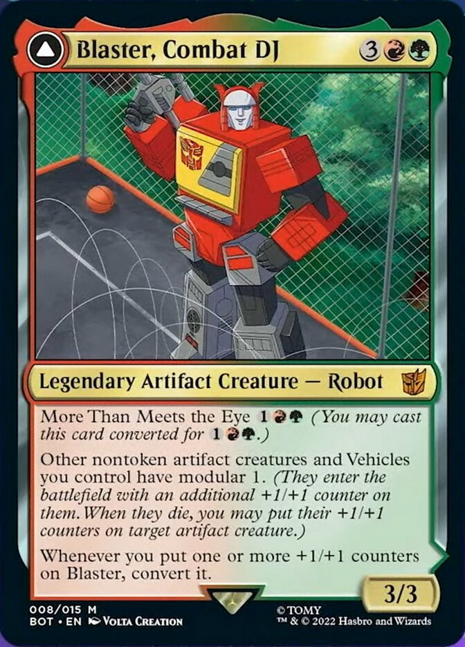 Blaster, Combat DJ // Blaster, Morale Booster [Transformers] | Lots Moore NSW