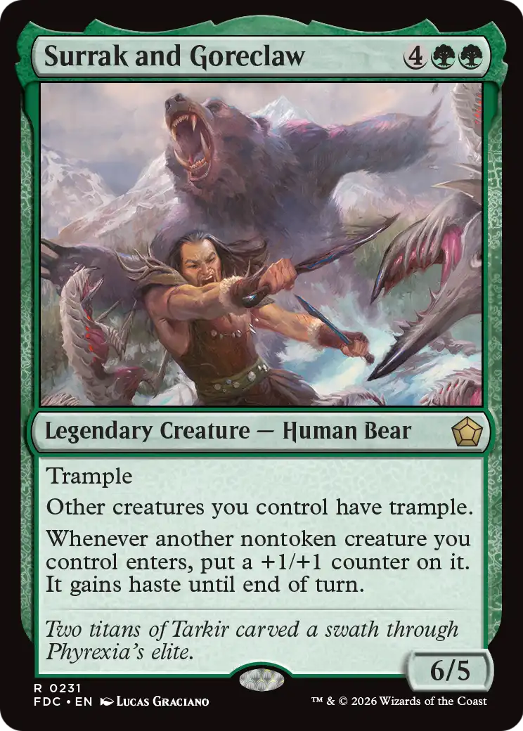Surrak and Goreclaw [Foundations Commander] | Lots Moore NSW