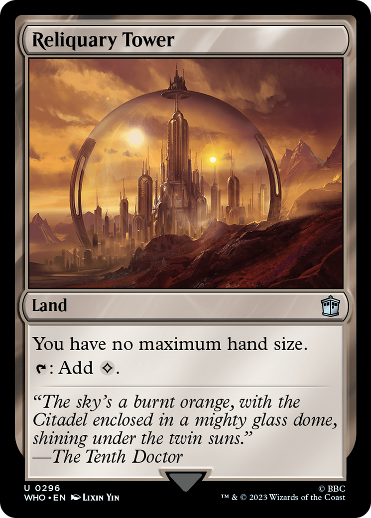 Reliquary Tower [Doctor Who] | Lots Moore NSW