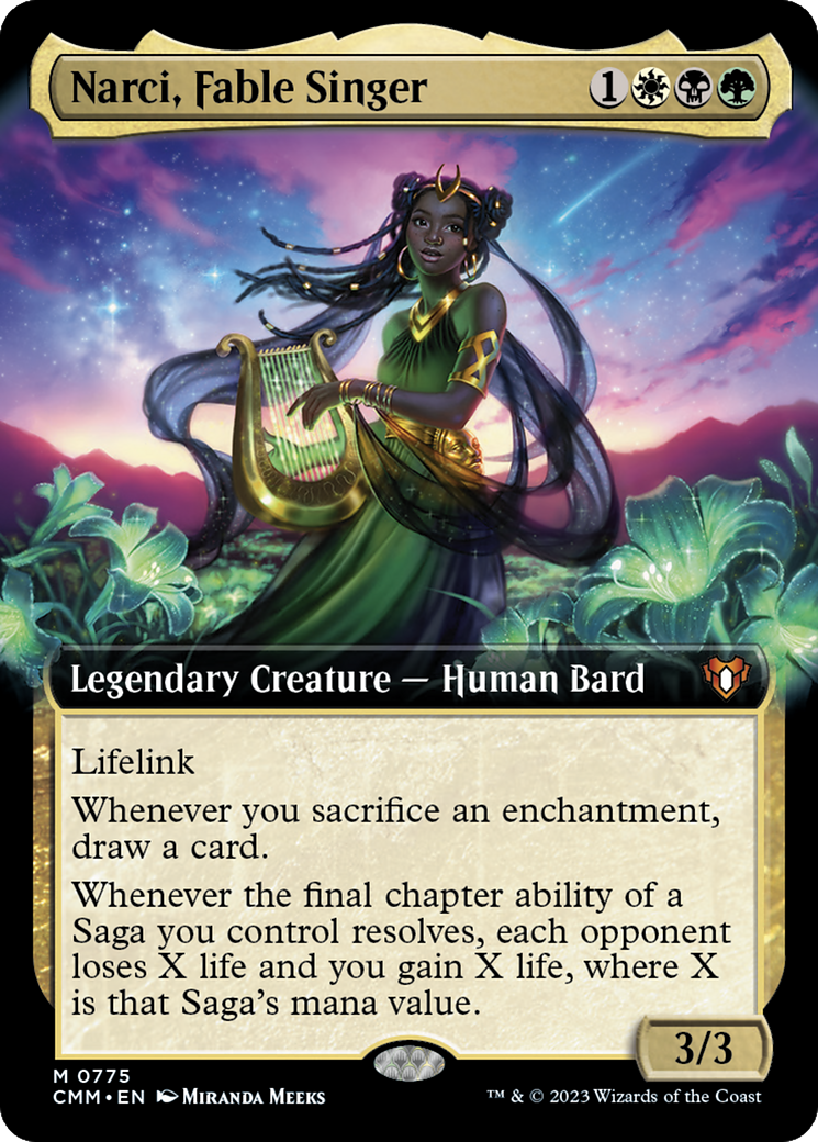 Narci, Fable Singer (Extended Art) [Commander Masters] | Lots Moore NSW