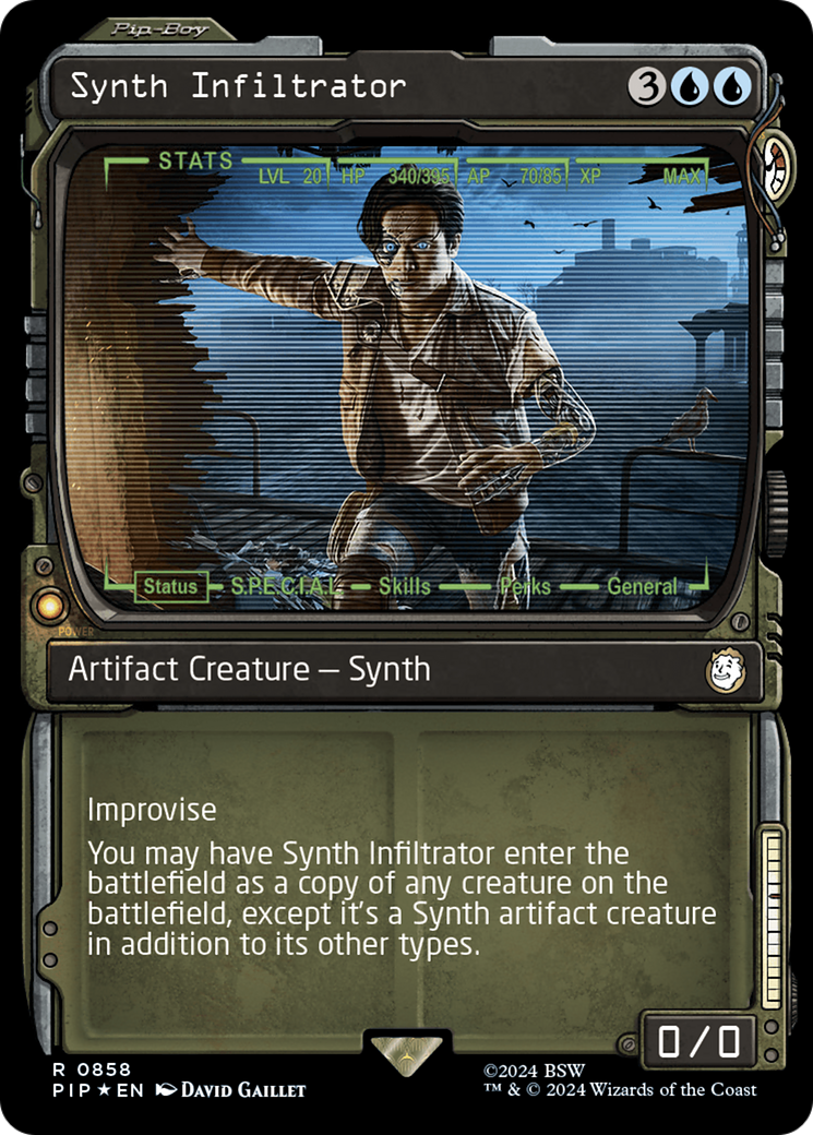 Synth Infiltrator (Showcase) (Surge Foil) [Fallout] | Lots Moore NSW