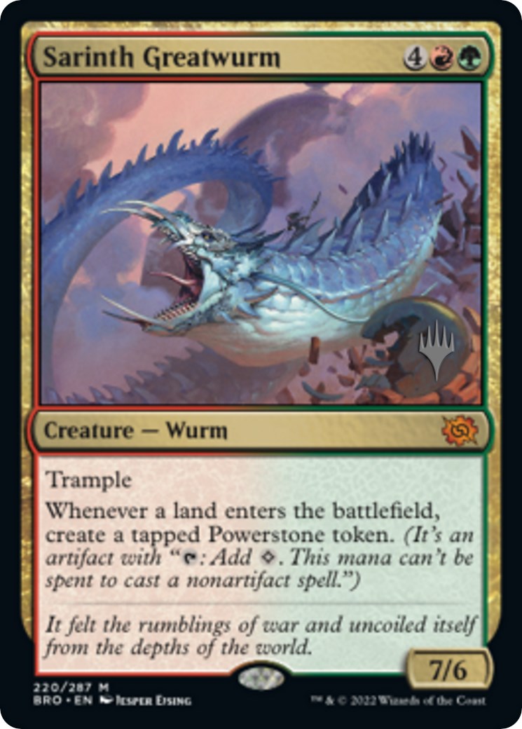 Sarinth Greatwurm (Promo Pack) [The Brothers' War Promos] | Lots Moore NSW