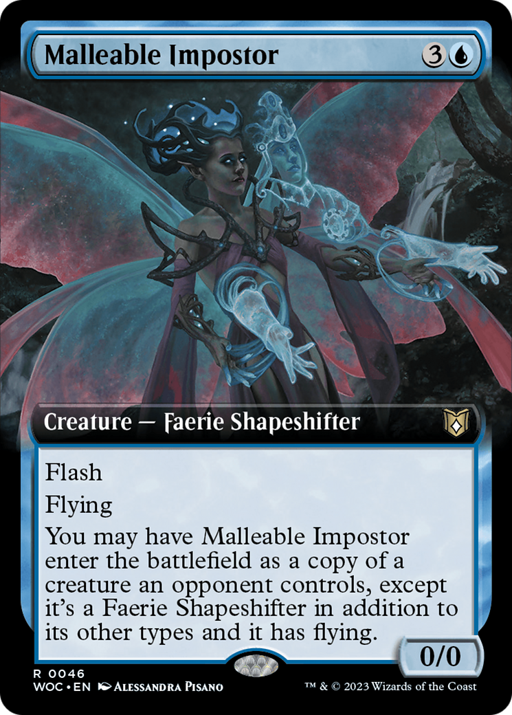 Malleable Impostor (Extended Art) [Wilds of Eldraine Commander] | Lots Moore NSW