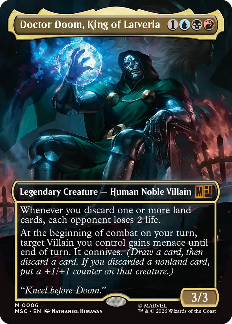 Doctor Doom, King of Latveria (Borderless) [Marvel Super Heroes Commander] | Lots Moore NSW