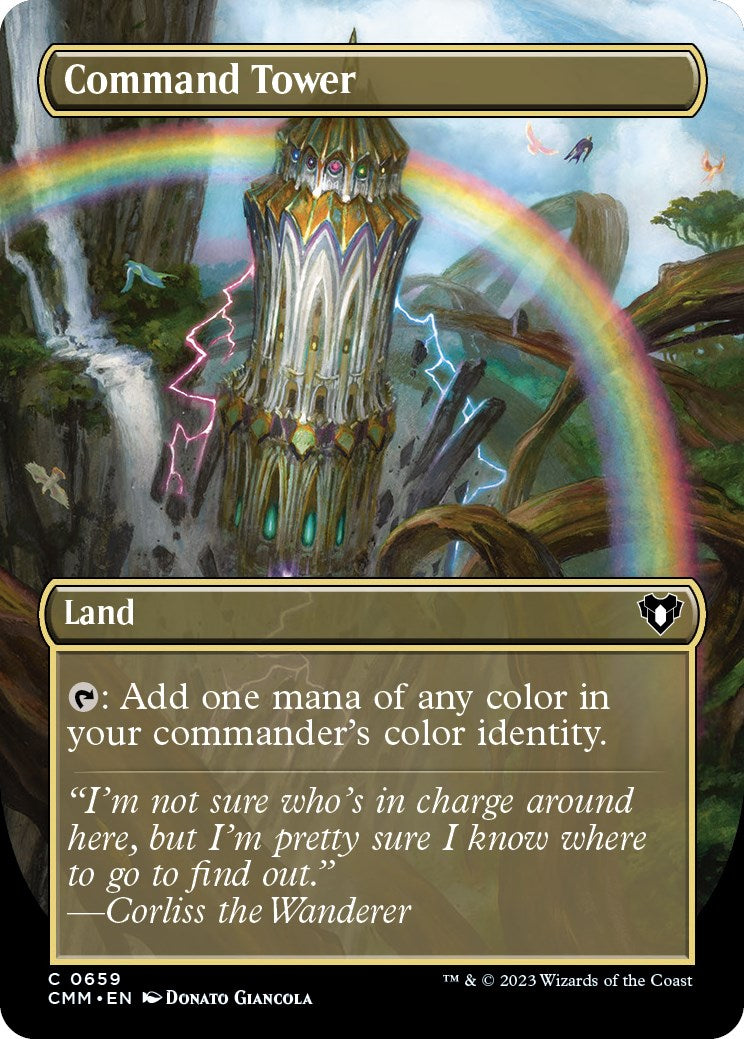 Command Tower (Borderless Alternate Art) [Commander Masters] | Lots Moore NSW