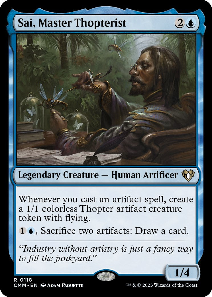 Sai, Master Thopterist [Commander Masters] | Lots Moore NSW