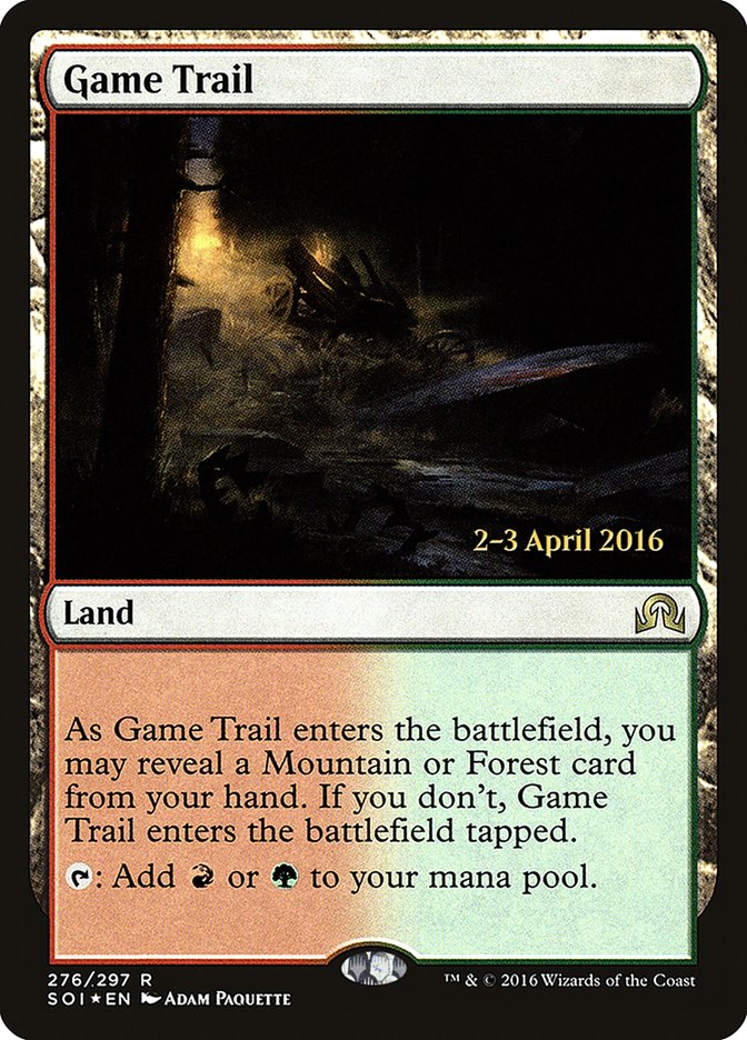 Game Trail [Shadows over Innistrad Prerelease Promos] | Lots Moore NSW