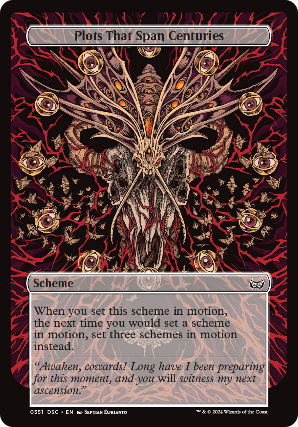 Plots That Span Centuries (Full Art) [Duskmourn: Archenemy] | Lots Moore NSW