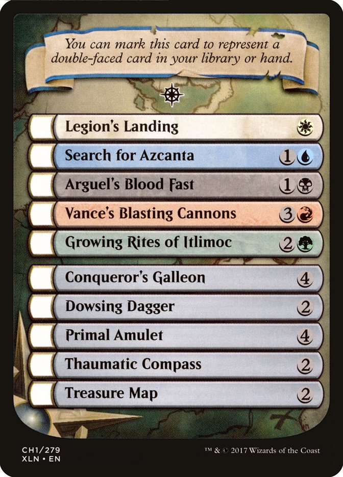 Ixalan Checklist [Ixalan Tokens] | Lots Moore NSW