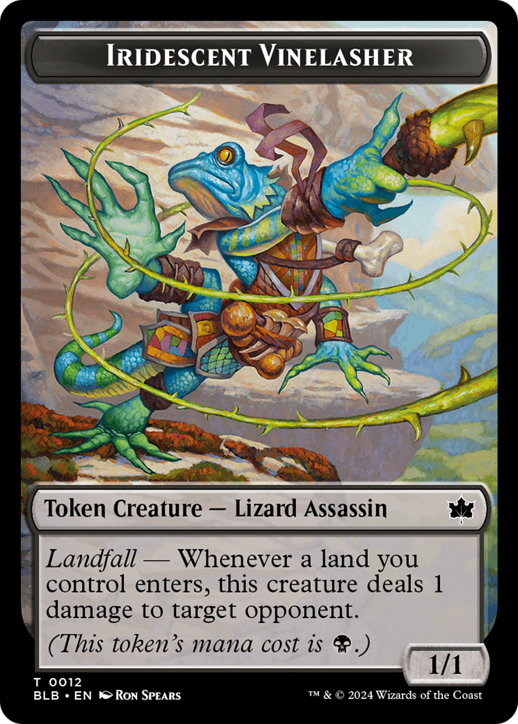 Iridescent Vinelasher Token [Bloomburrow Tokens] | Lots Moore NSW
