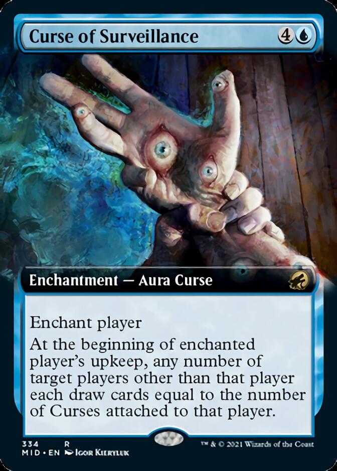 Curse of Surveillance (Extended Art) [Innistrad: Midnight Hunt] | Lots Moore NSW