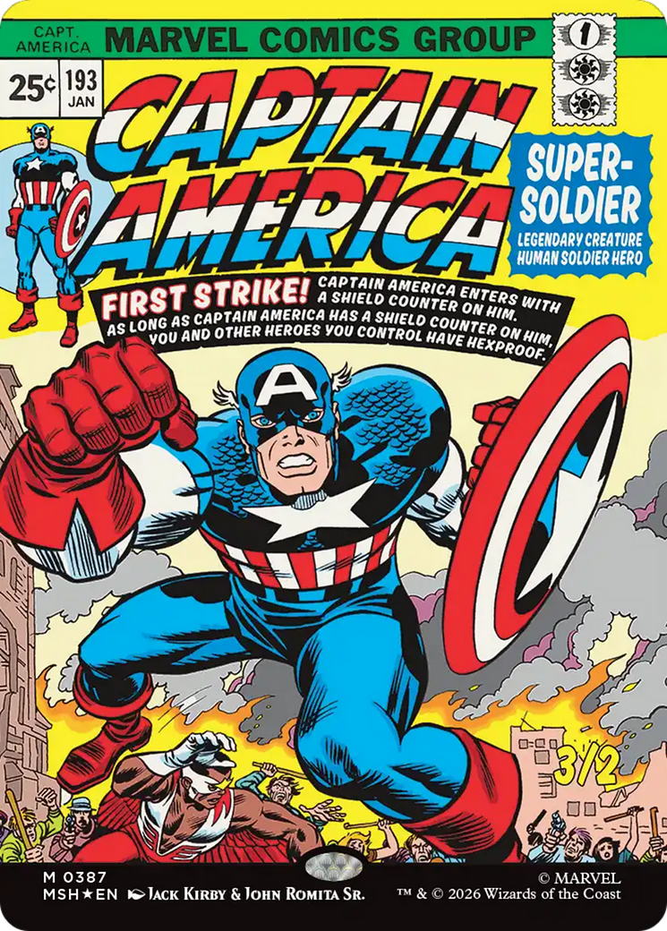 Captain America, Super-Soldier (Borderless) [Marvel Super Heroes] | Lots Moore NSW